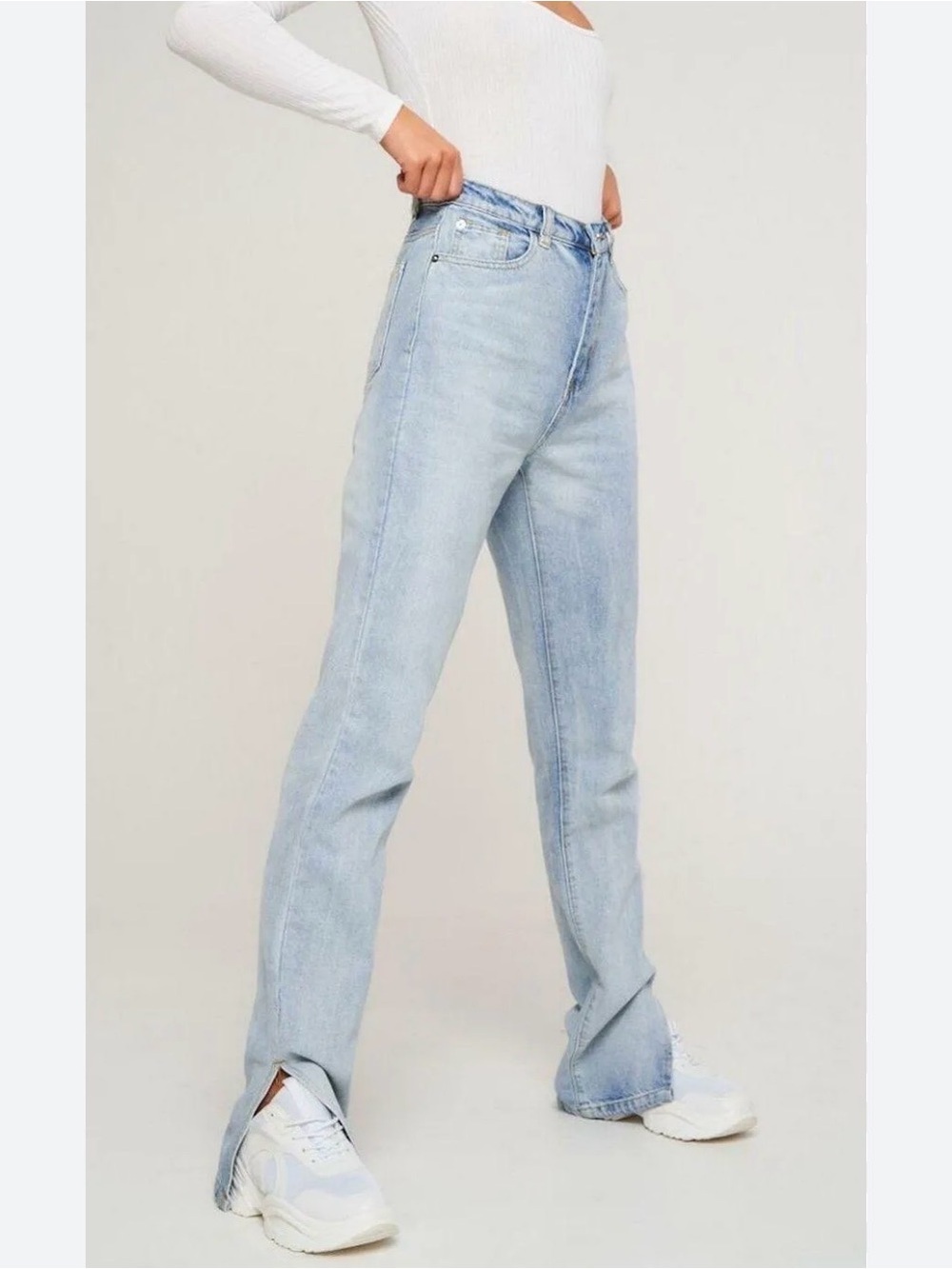 PacSun Button Fly High Rise Bootcut Split Hem Jeans Size 24